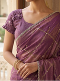 Mulberry Mauve Saree