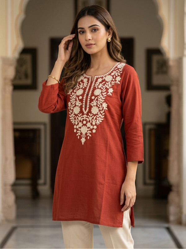 MEHROON SHORT KURTI