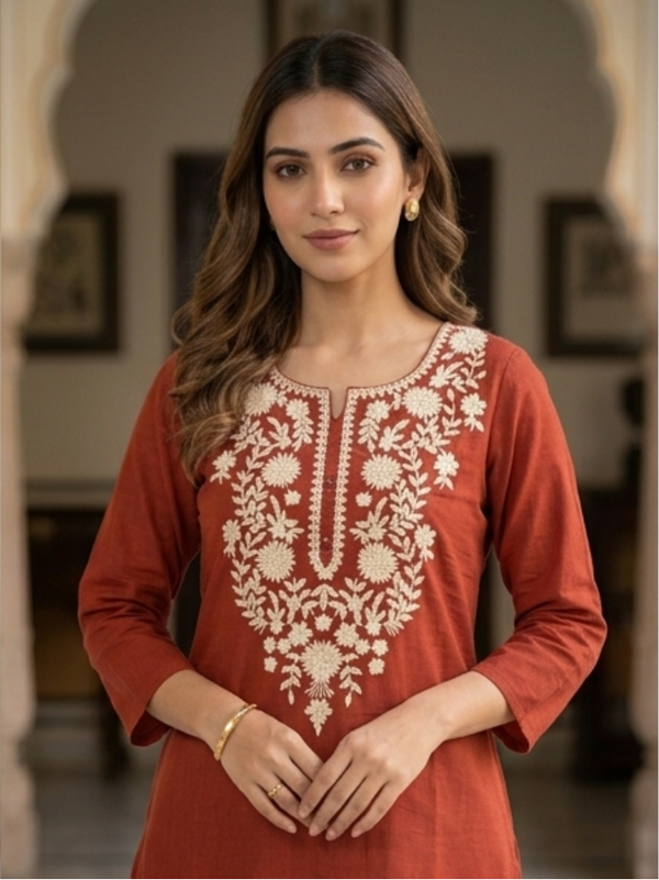 MEHROON SHORT KURTI