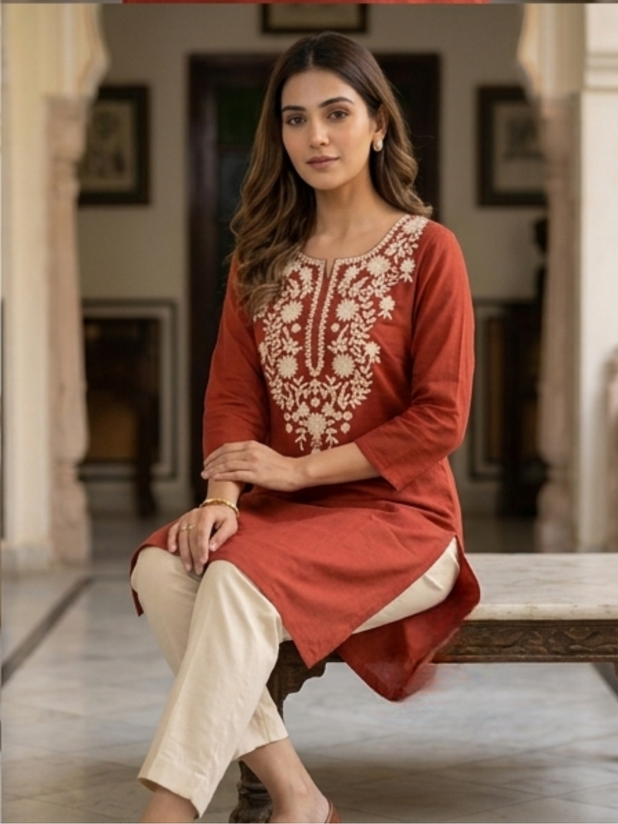 MEHROON SHORT KURTI
