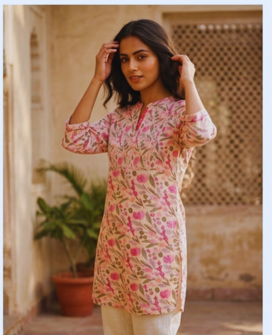 PRINTED SHORT KURTI