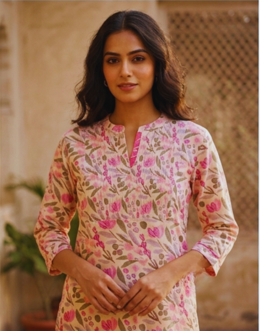 PRINTED SHORT KURTI