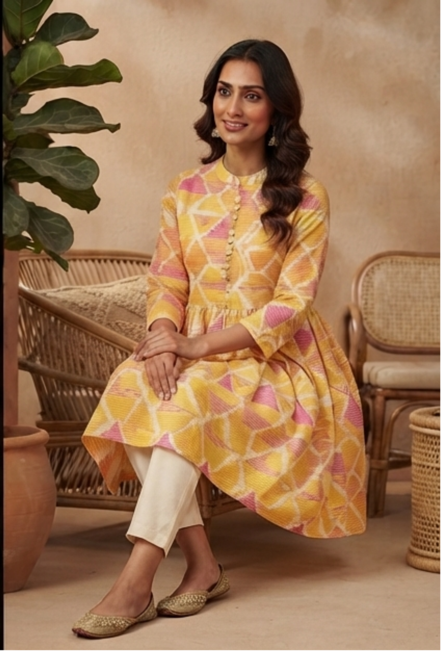YELLOW KURTI