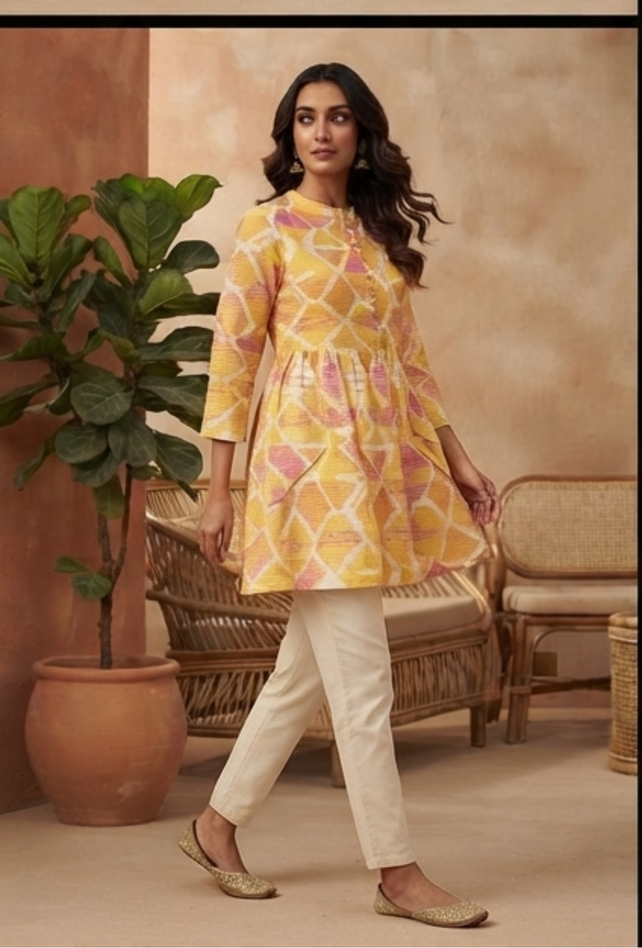YELLOW KURTI