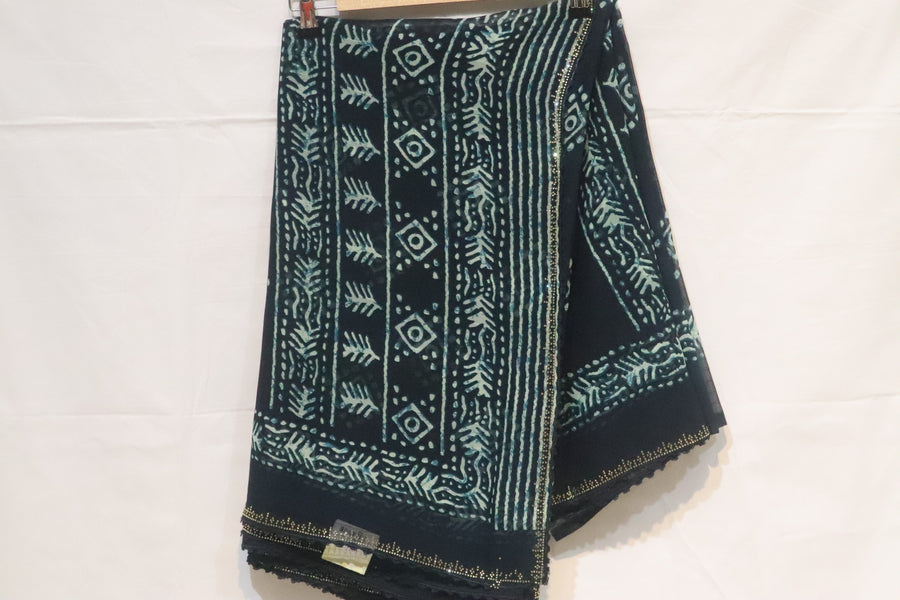 Indigo Saree
