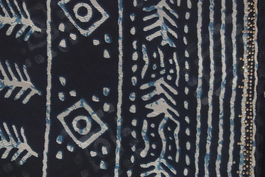 Indigo Saree