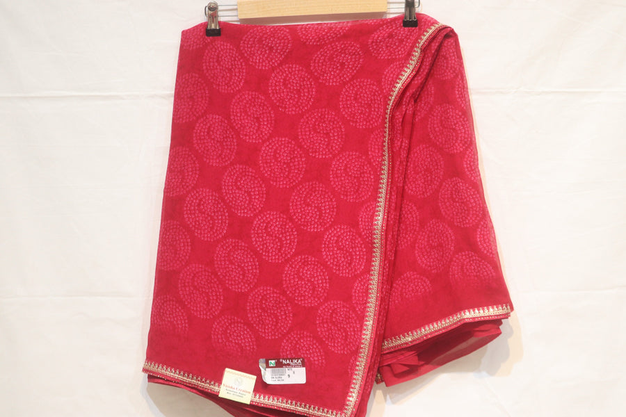 Raspberry Saree