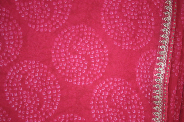 Raspberry Saree