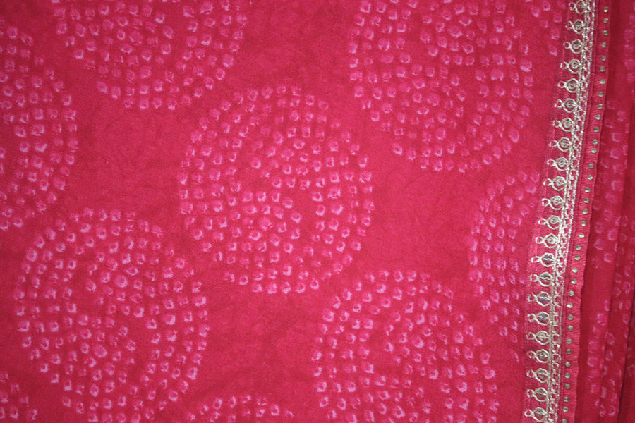 Raspberry Saree