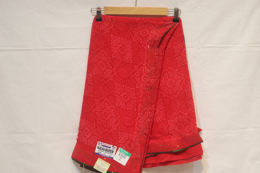 Vermilion Saree