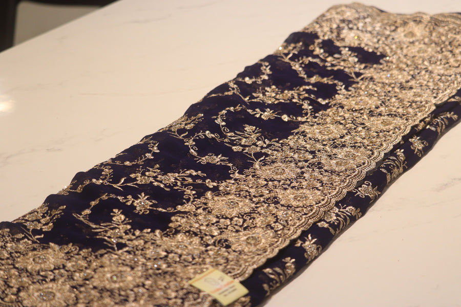 Navy Saree