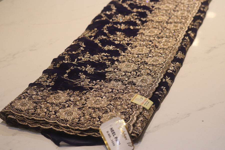 Navy Saree